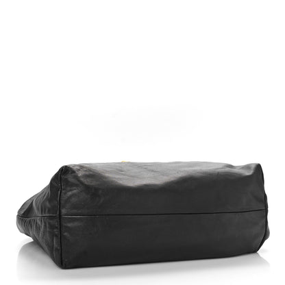 Prada Soft Calf Tote Black 4 of 8