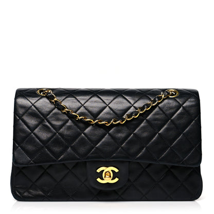 Chanel Lambskin Quilted Medium Double Flap Black 1 of 16