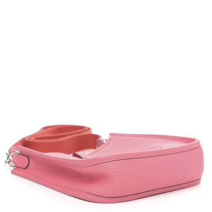 Hermes Taurillon Clemence Amazone Evelyne TPM Rose Azalee Rouge Pivoine 4 of 11