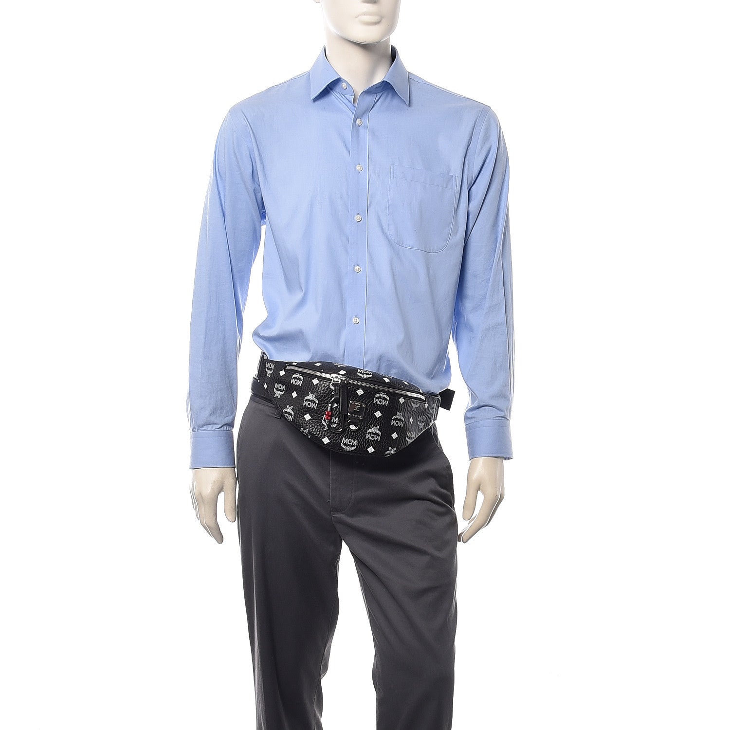 MCM Visetos Stark Belt Bag Black 2 of 9