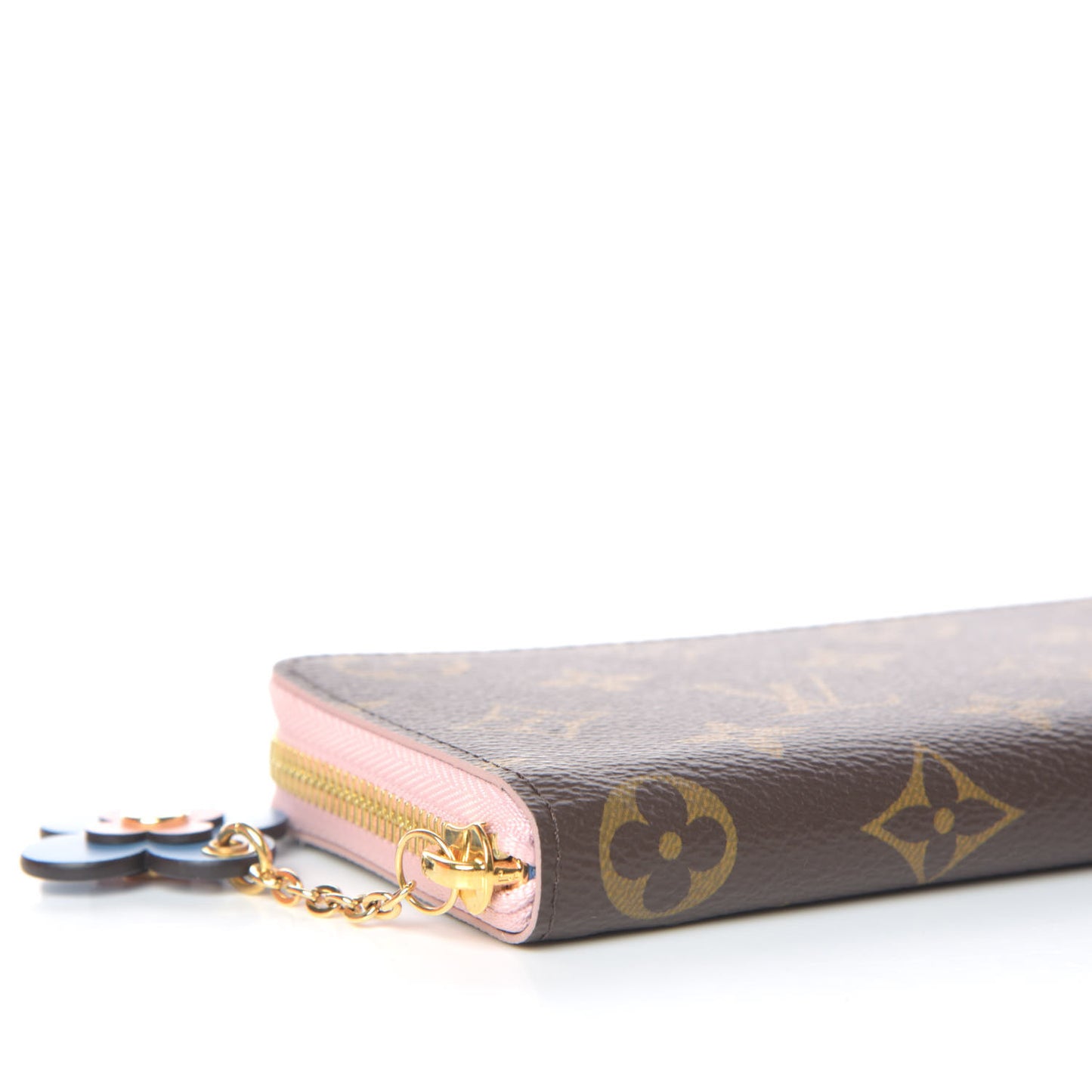 Monogram Blooming Flowers Clemence Wallet Rose Ballerine