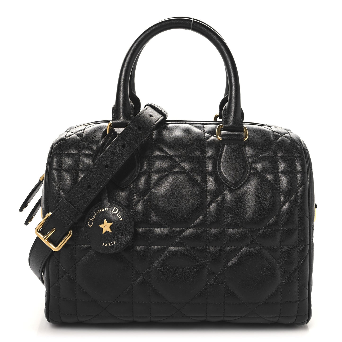 Calfskin Macrocannage Groove 25 Bag Black