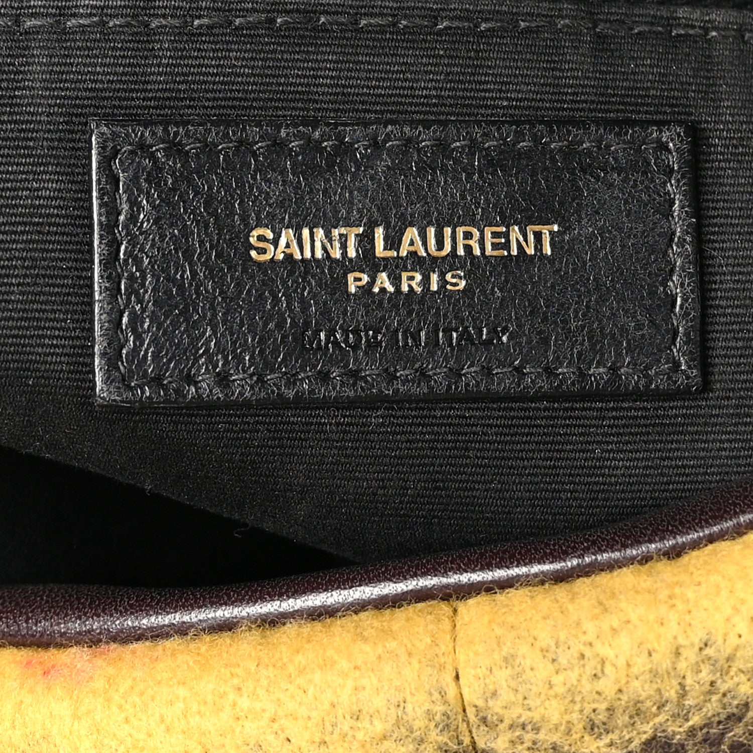 Saint Laurent Tie Dye Wool Quilted Small Loulou Puffer Monogram Chain Satchel Yellow Pacific Blue Dark Pecan 6 of 10