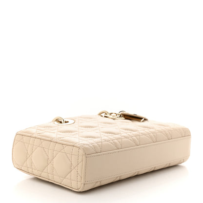Christian Dior Lambskin Cannage Medium Lady D-Joy Sand 4 of 10