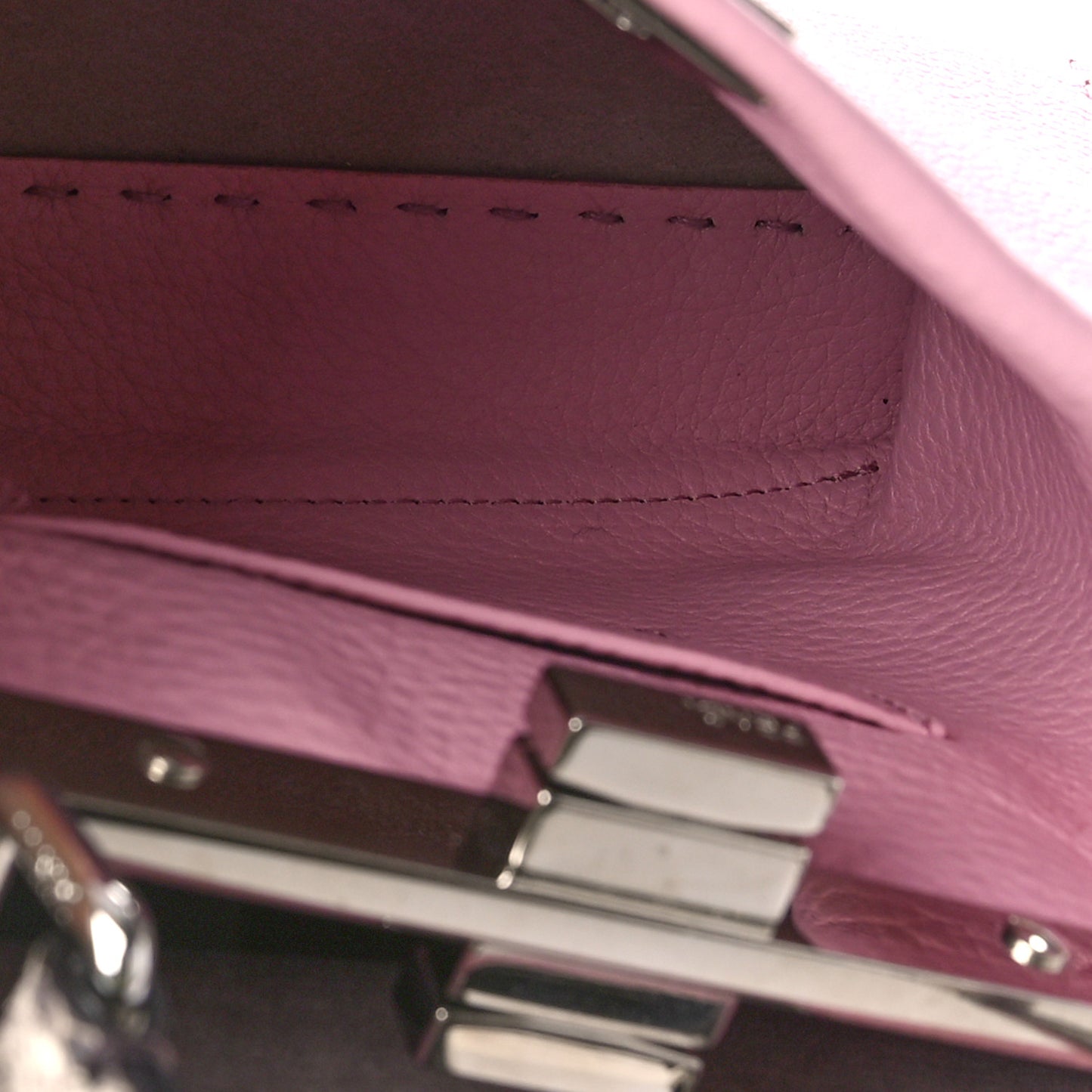 Cuoio Romano Snakeskin Selleria Mini Peekaboo Iconic Satchel Acquerello White