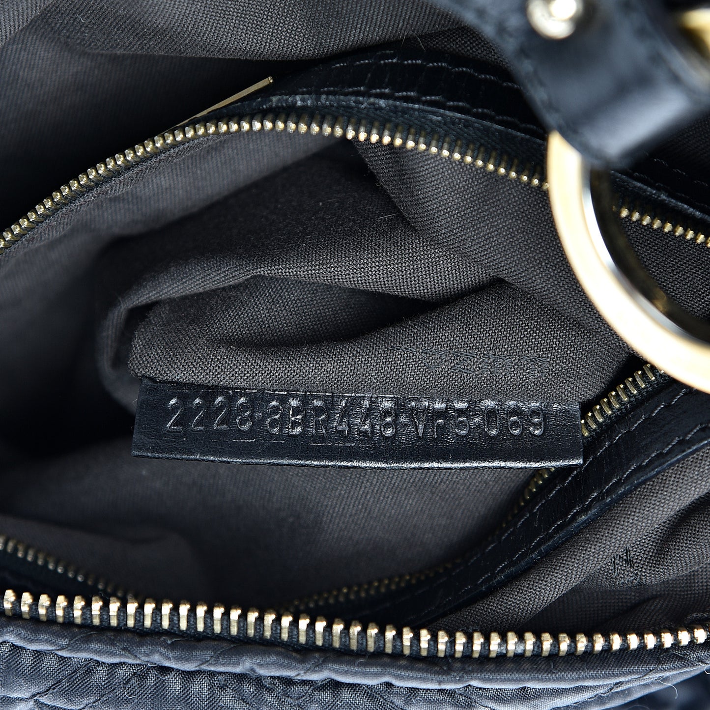 Nylon FF Embroidered Chef Hobo Black