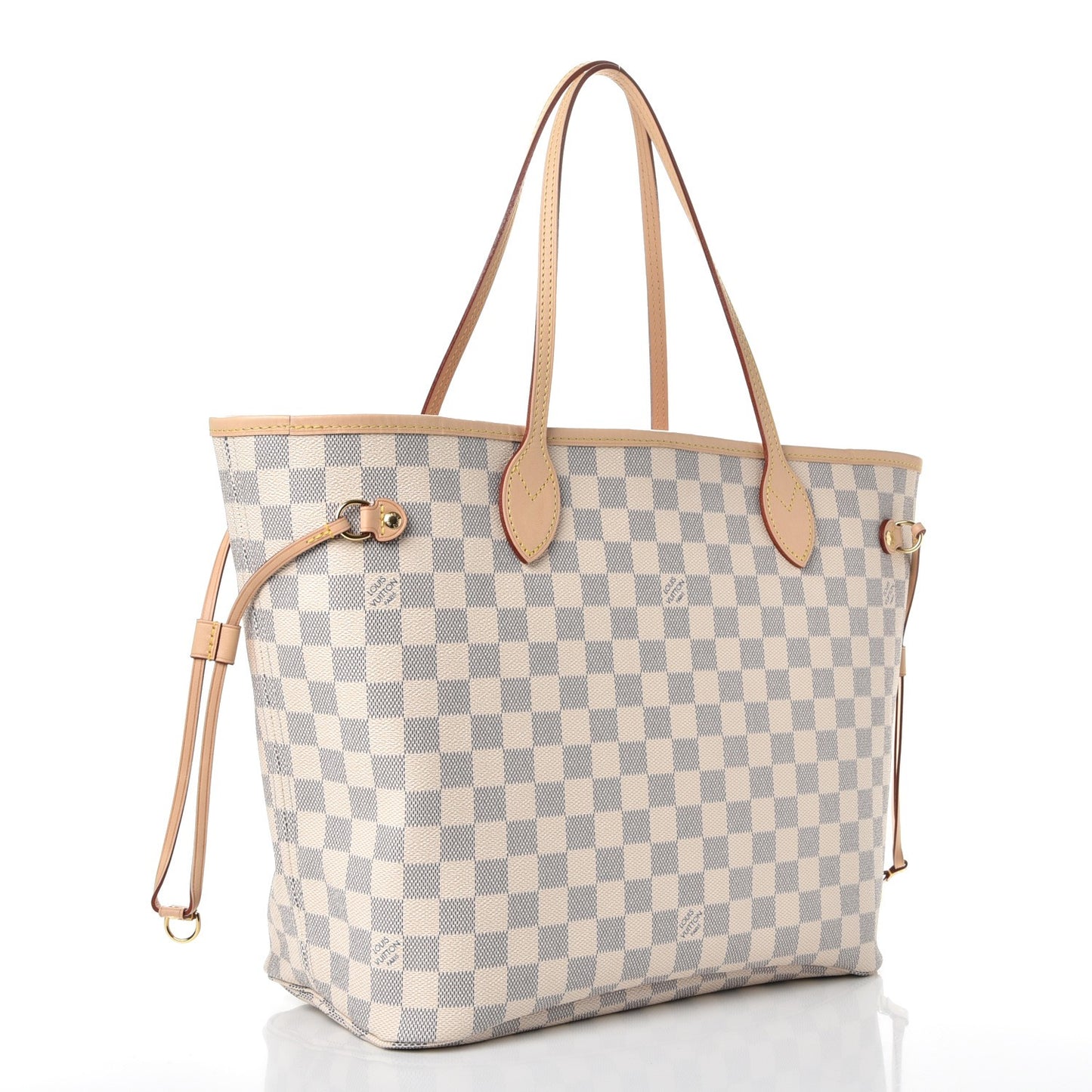 Damier Azur Neo Neverfull MM Rose Ballerine