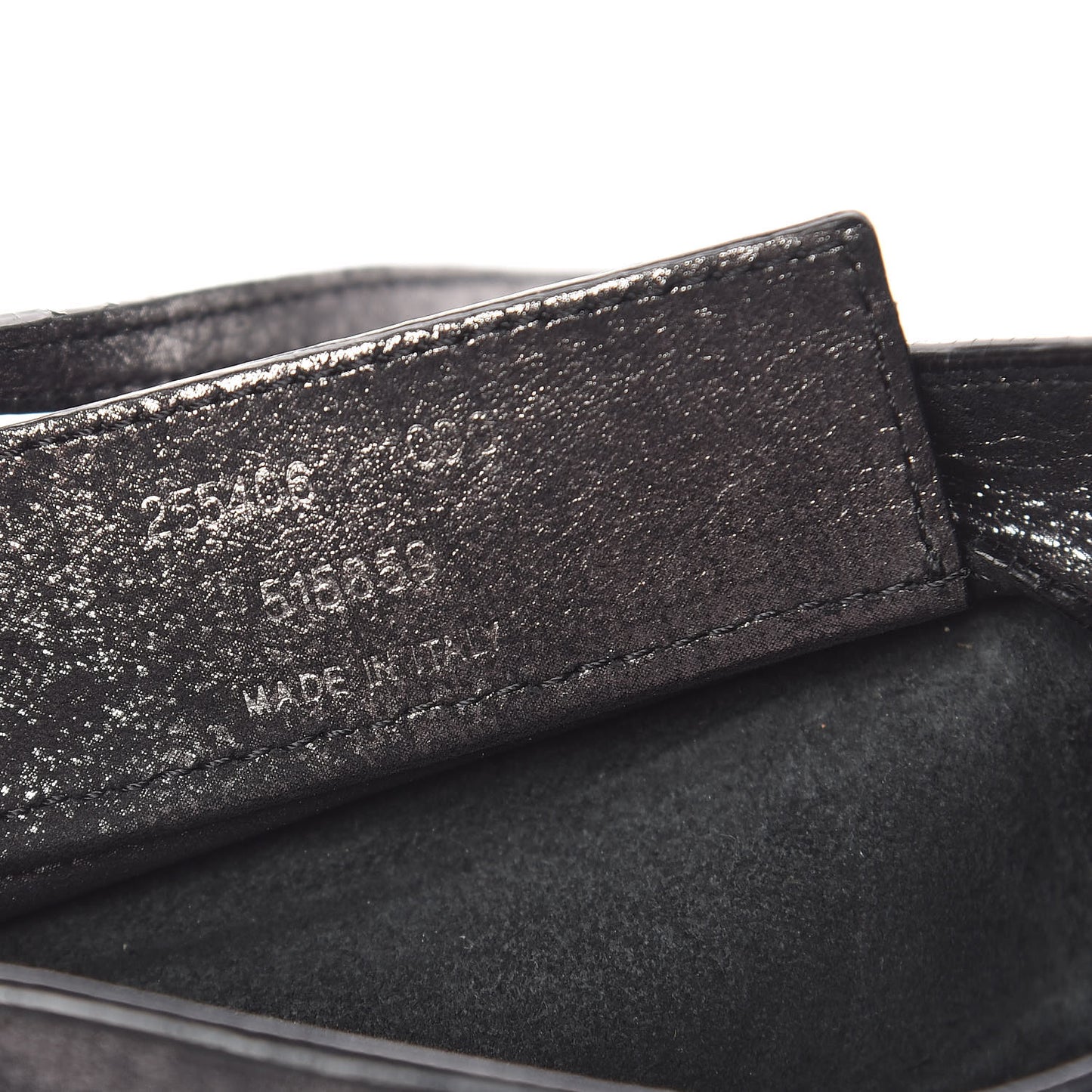 Metallic Calfskin Milkyway Papier Crossbody Bag Black