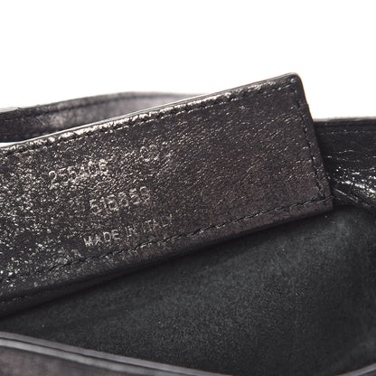 Balenciaga Metallic Calfskin Milkyway Papier Crossbody Bag Black 7 of 15