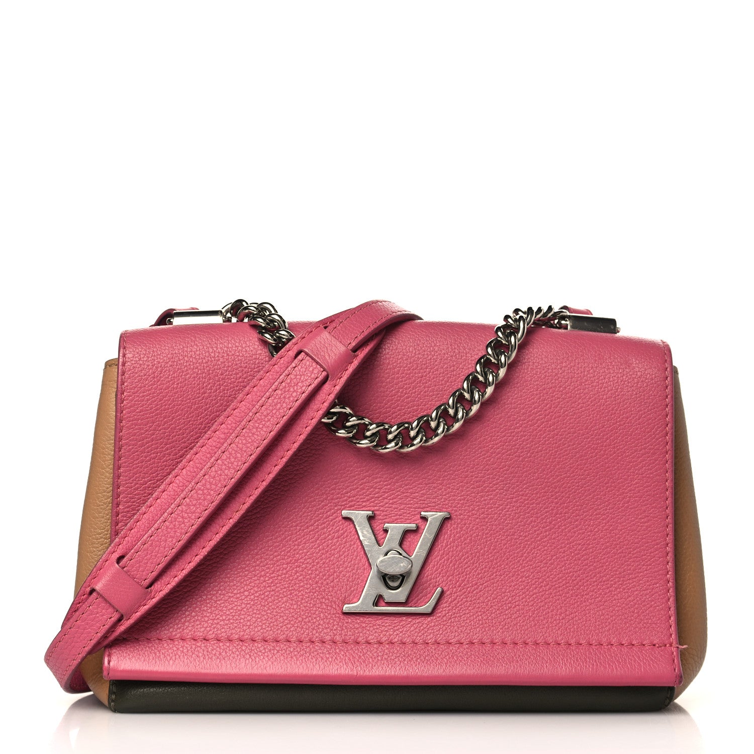 Louis Vuitton Calfskin Lockme II Chain Bag BB Multicolor 1 of 9