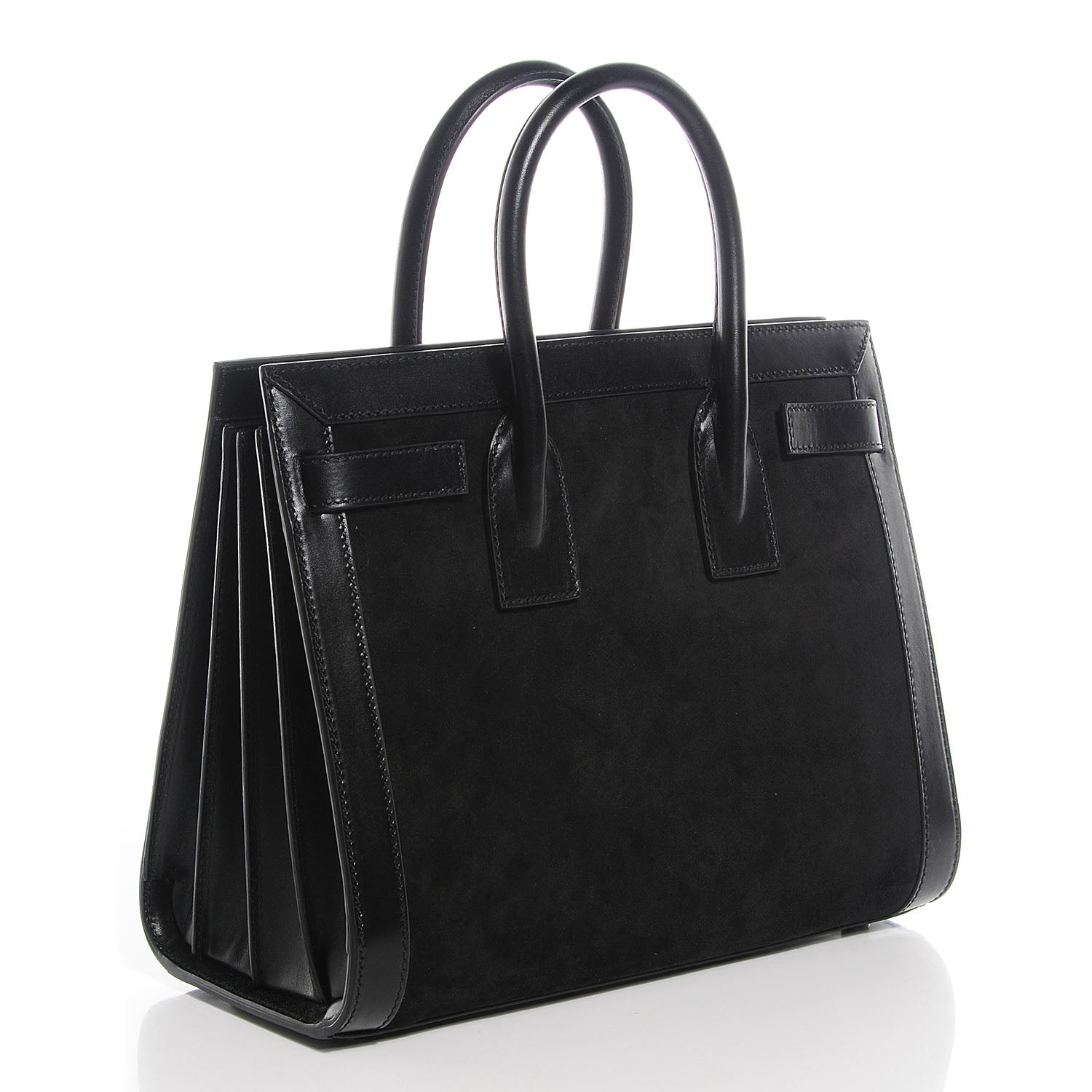 Saint Laurent Suede Calfskin Small Sac De Jour Black 3 of 9