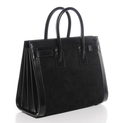 Saint Laurent Suede Calfskin Small Sac De Jour Black 3 of 9