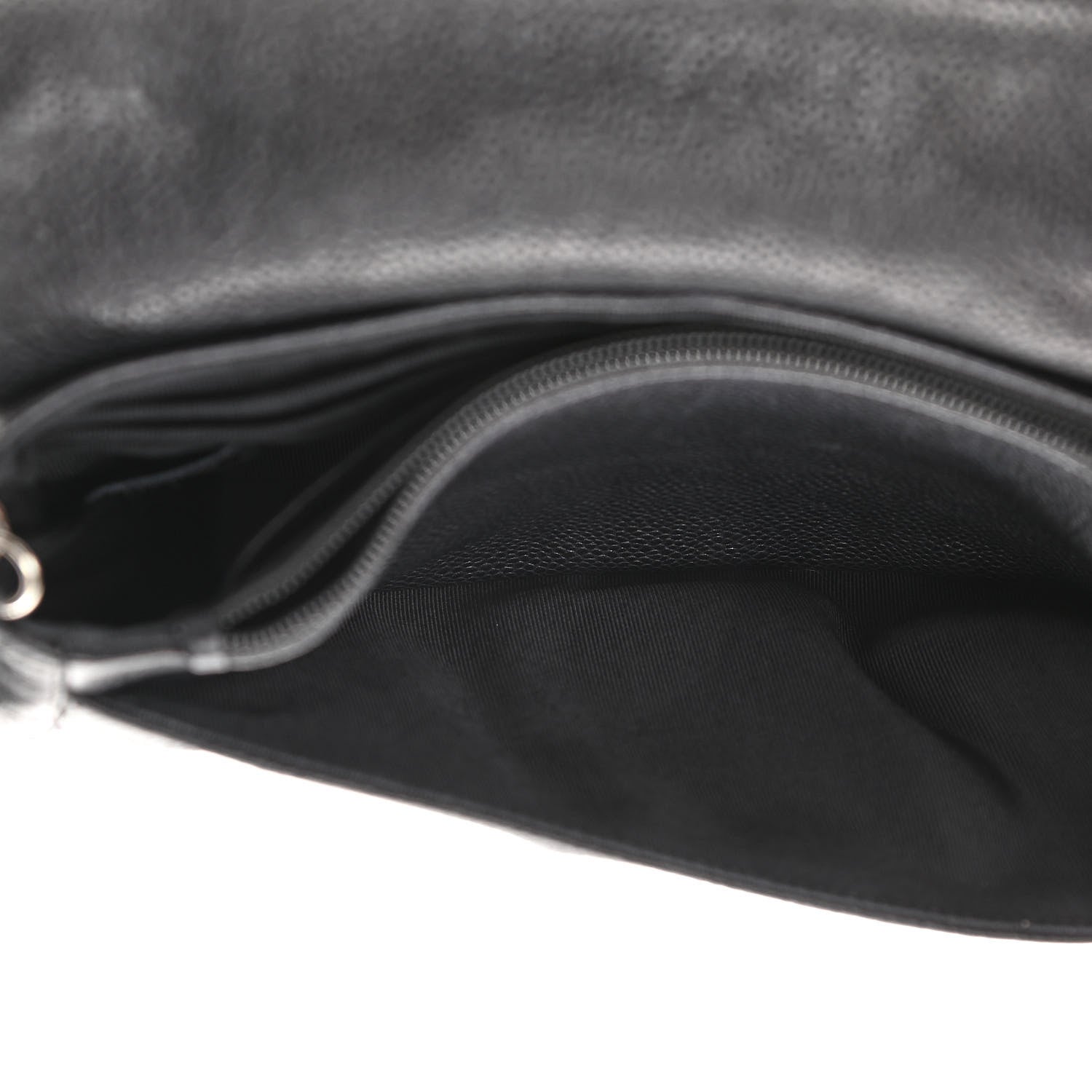 Chanel Caviar Half Moon Wallet On Chain WOC Black 10 of 14