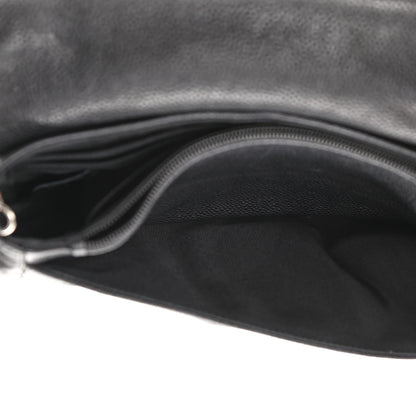 Chanel Caviar Half Moon Wallet On Chain WOC Black 10 of 14