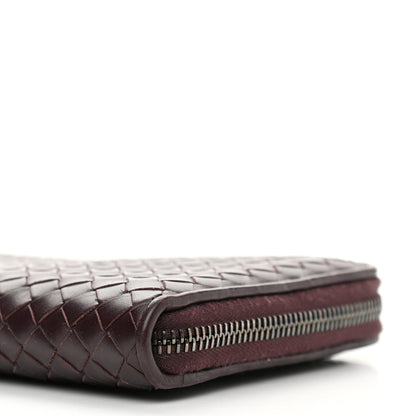 Bottega Veneta Nappa Intrecciato Zip Around Wallet Aubergine 9 of 10