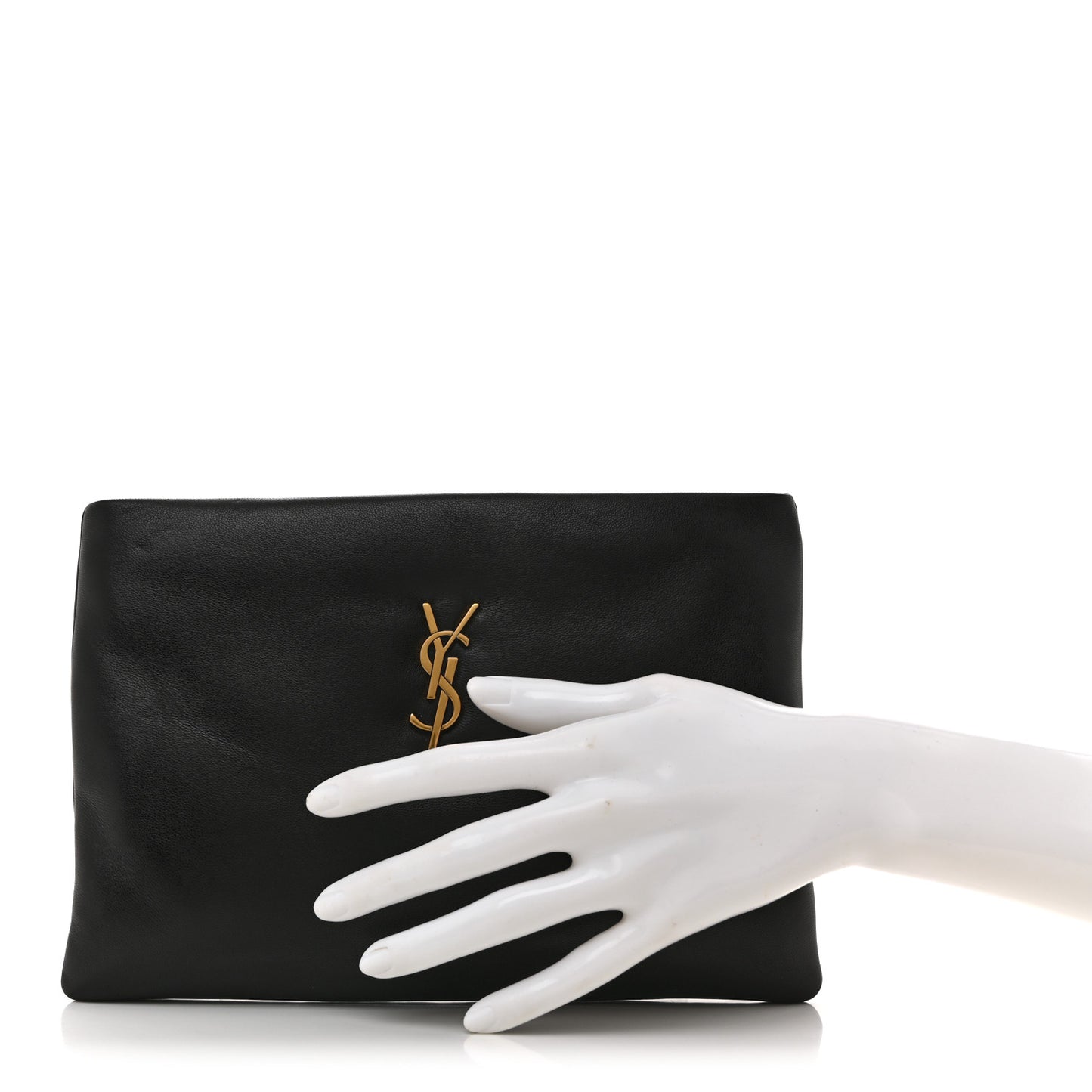 Lambskin Small Calypso Pouch Black