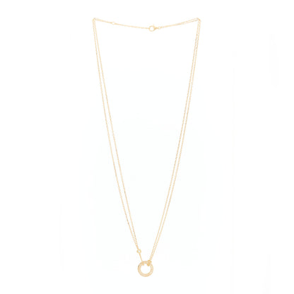 Cartier 18K Yellow Gold 2 Diamond LOVE Necklace 3 of 7