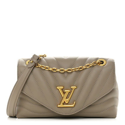 Louis Vuitton Calfskin LV New Wave Chain Bag Taupe 1 of 12