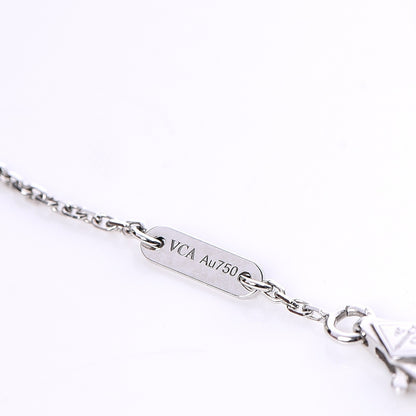 Van Cleef & Arpels 18K White Gold Turquoise Sweet Alhambra Butterfly Bracelet 4 of 6