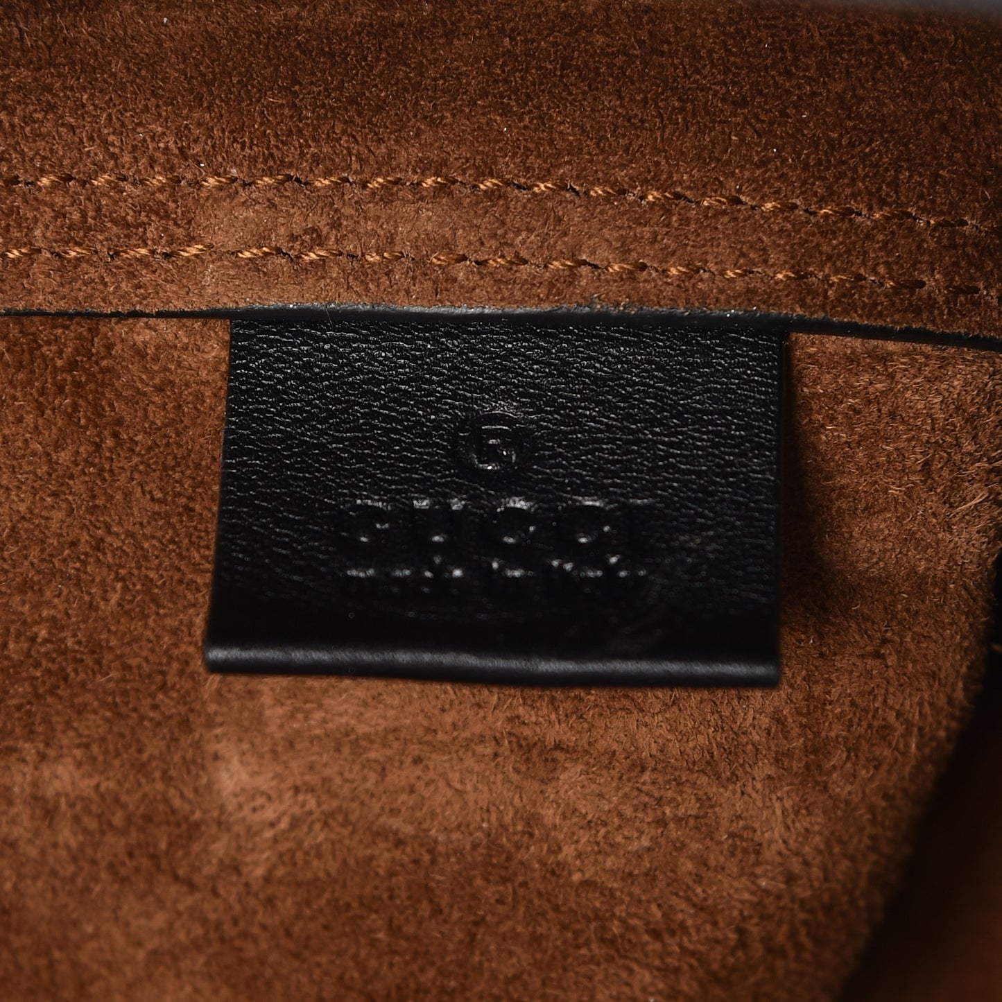 Suede Large Ophidia Vertical Shopping Tote Chestnut
