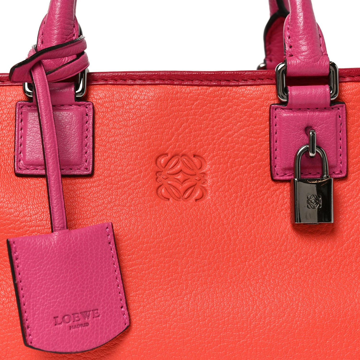 Loewe Goatskin Amazona 28 Orange 7 of 9