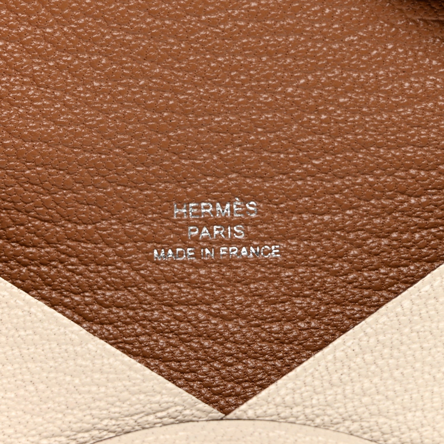 Hermes Chevre Mysore Verso Calvi Card Case Nata Quebracho 6 of 7