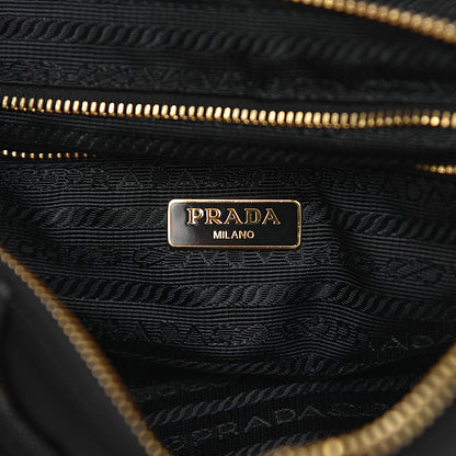 Prada Tessuto Nylon Saffiano Crossbody Bag Black 6 of 10