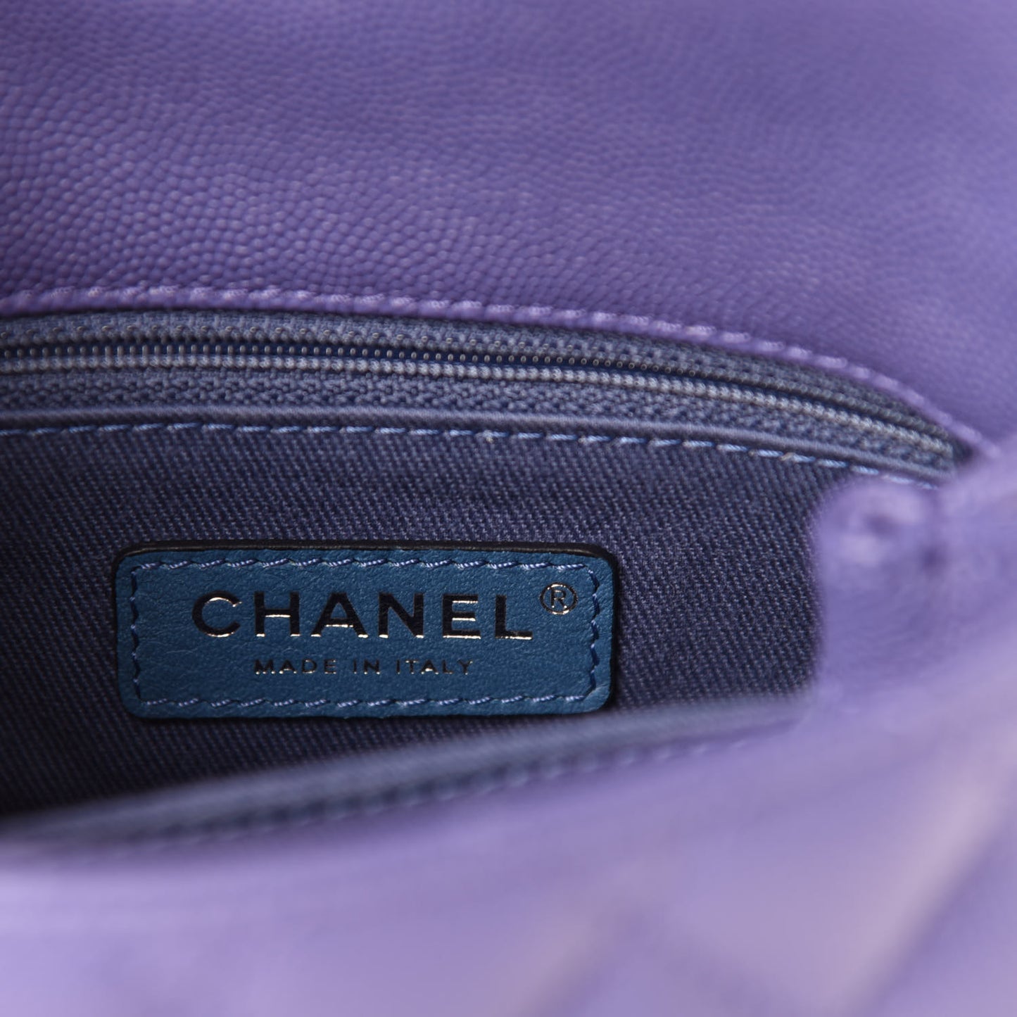 Caviar Quilted Incognito Extra Mini Coco Handle Flap Blue