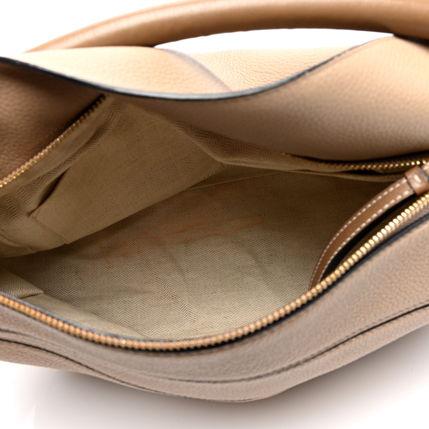 Calfskin Medium Puzzle Bag Sand Mink