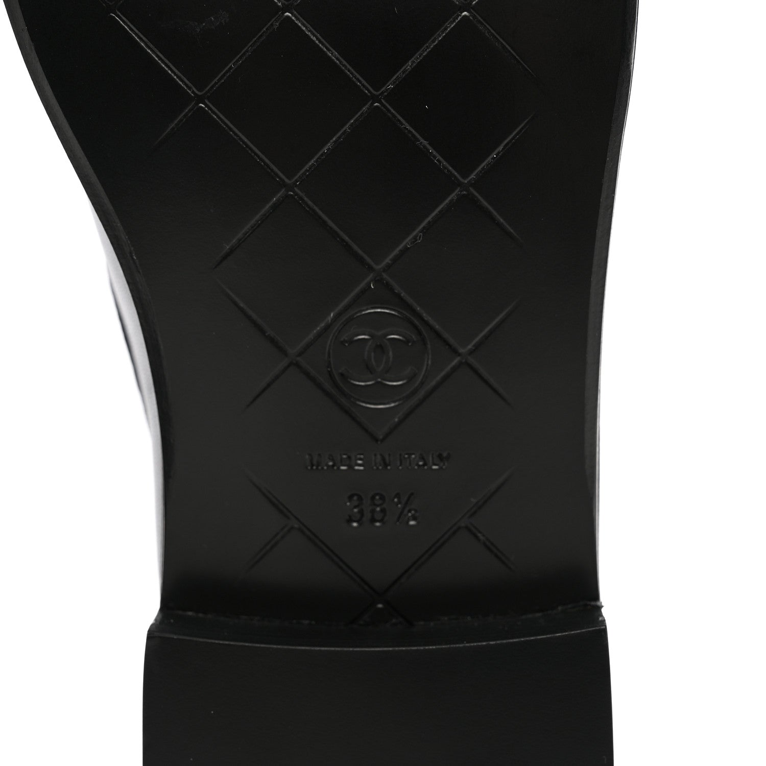 Chanel Lambskin Quilted CC Turnlock Loafers 38.5 Black 6 of 15