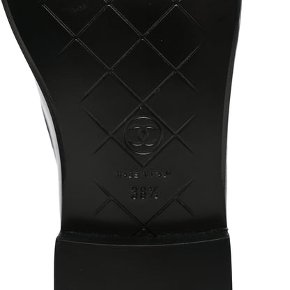 Chanel Lambskin Quilted CC Turnlock Loafers 38.5 Black 6 of 15