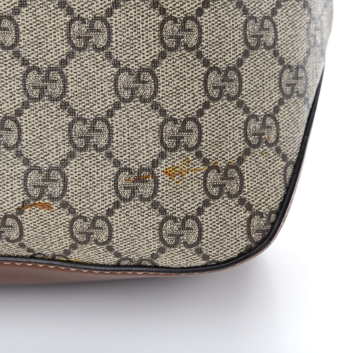 Gucci GG Supreme Monogram Large Linea A Hobo Light Brown 10 of 11