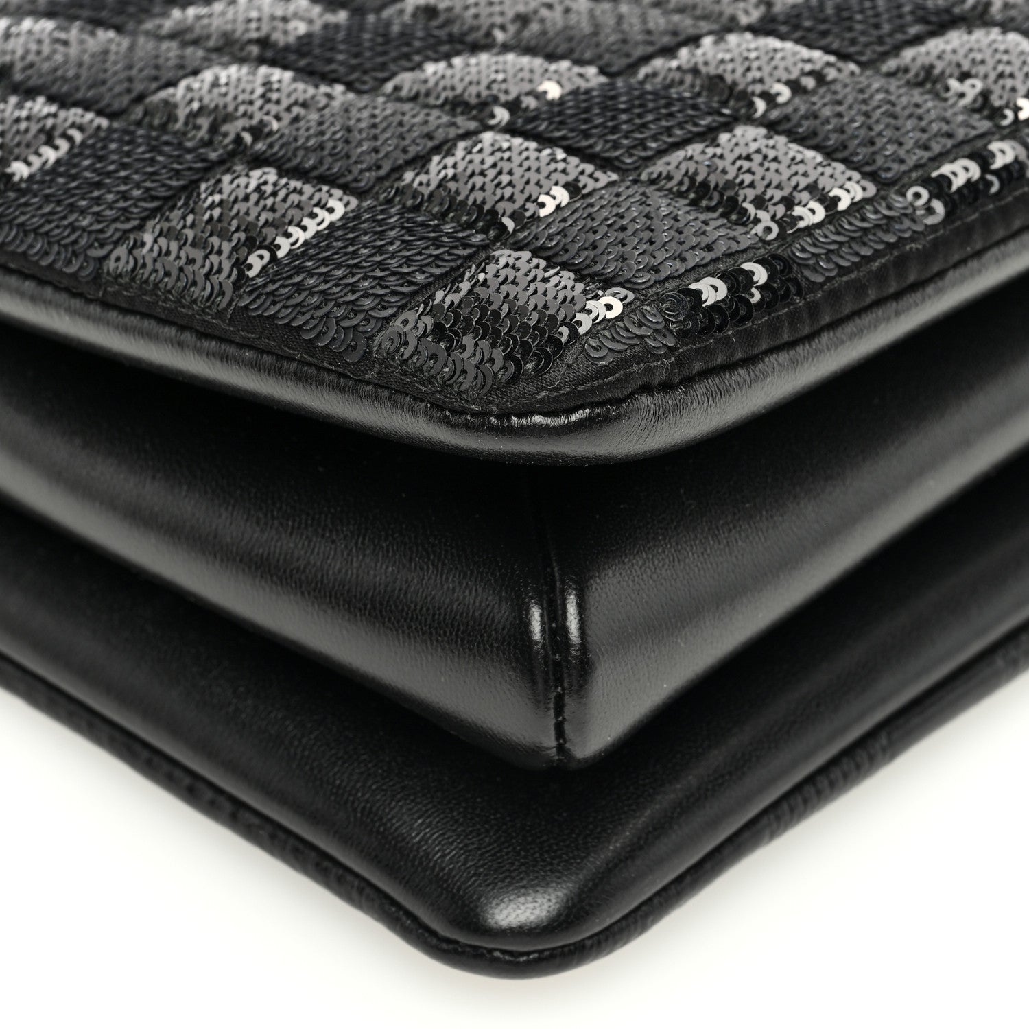 Louis Vuitton Satin Sequin Embroidered Damier Coussin BB Black 10 of 12