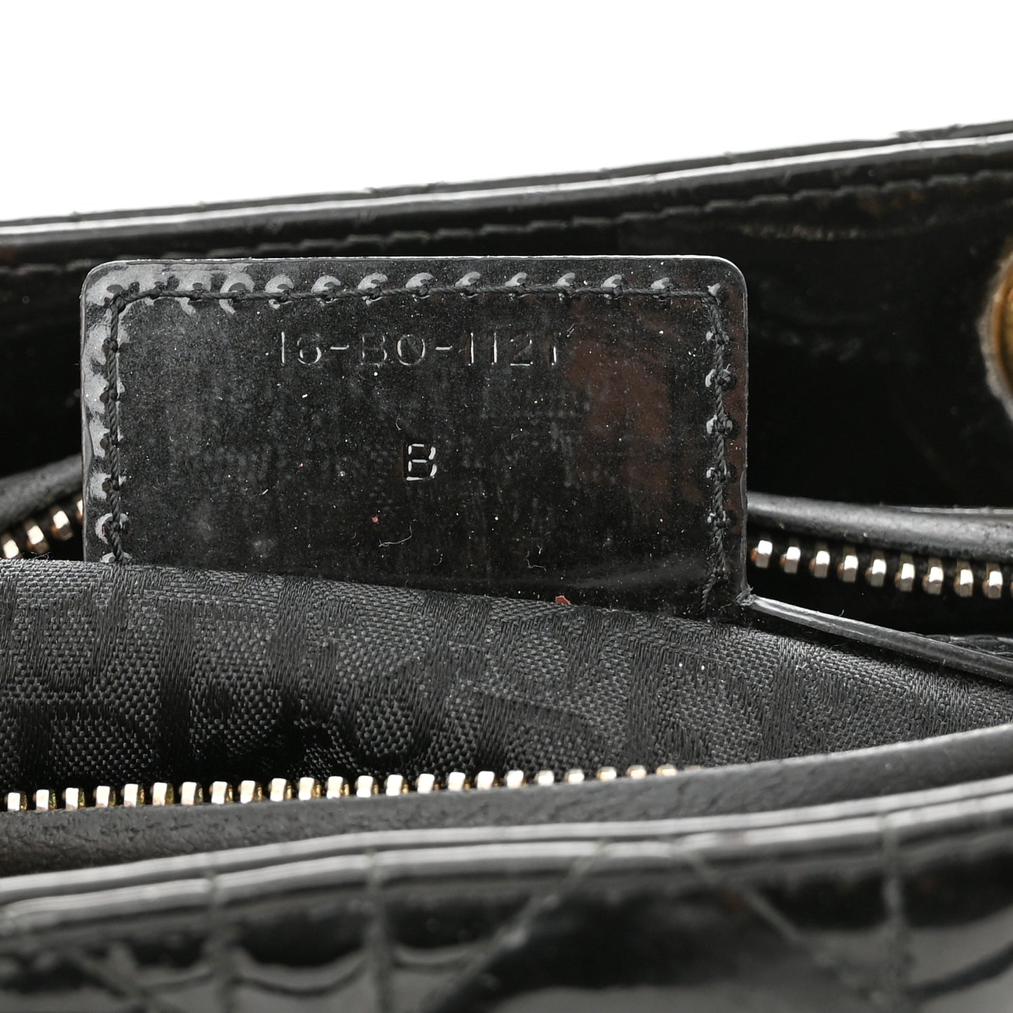 Patent Cannage Medium Lady Dior Black