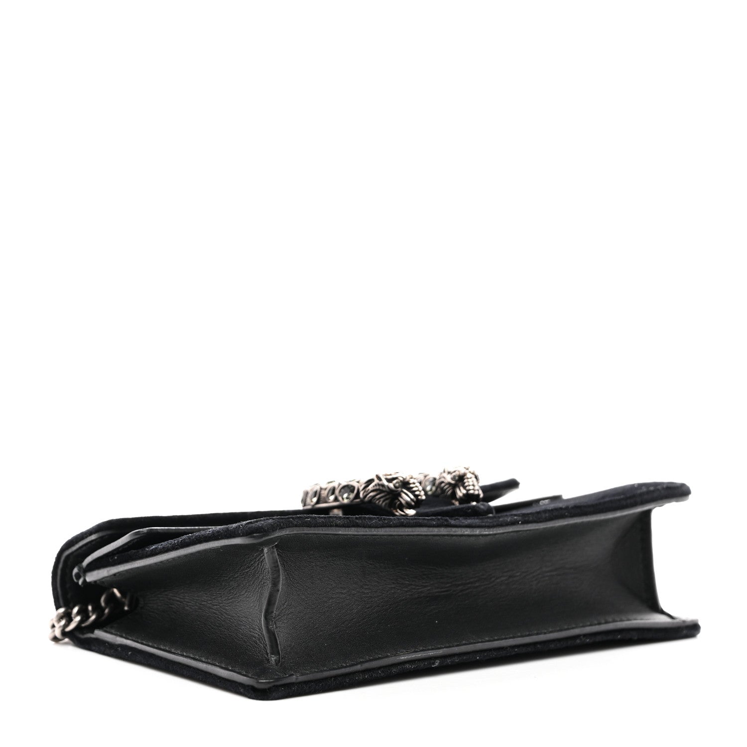 Gucci Suede Super Mini Dionysus Shoulder Bag Black 4 of 10