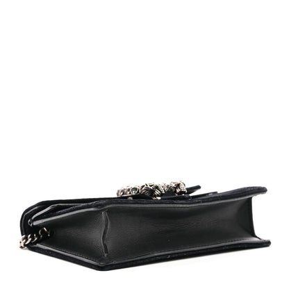 Gucci Suede Super Mini Dionysus Shoulder Bag Black 4 of 10