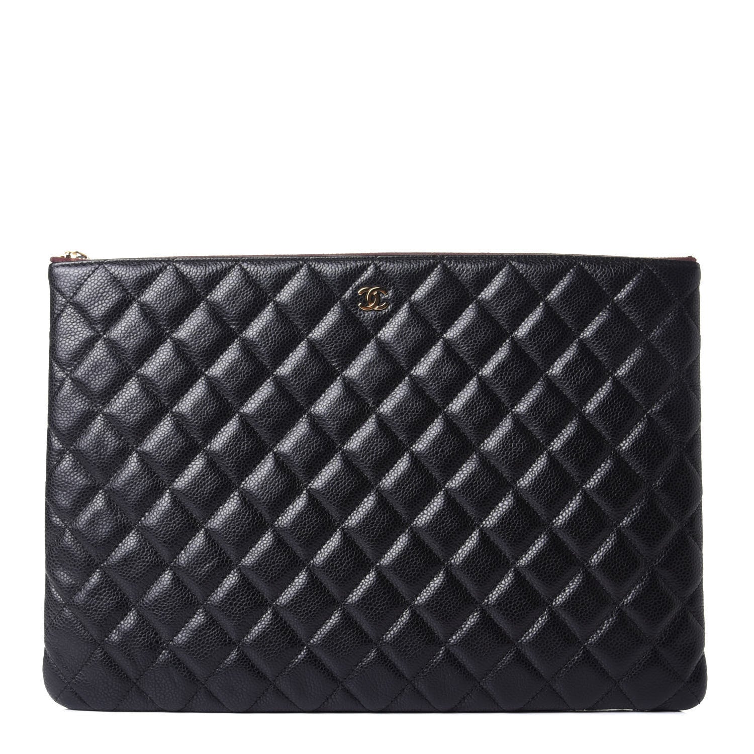 Chanel Caviar Quilted Large Cosmetic Case Black 1 of 7