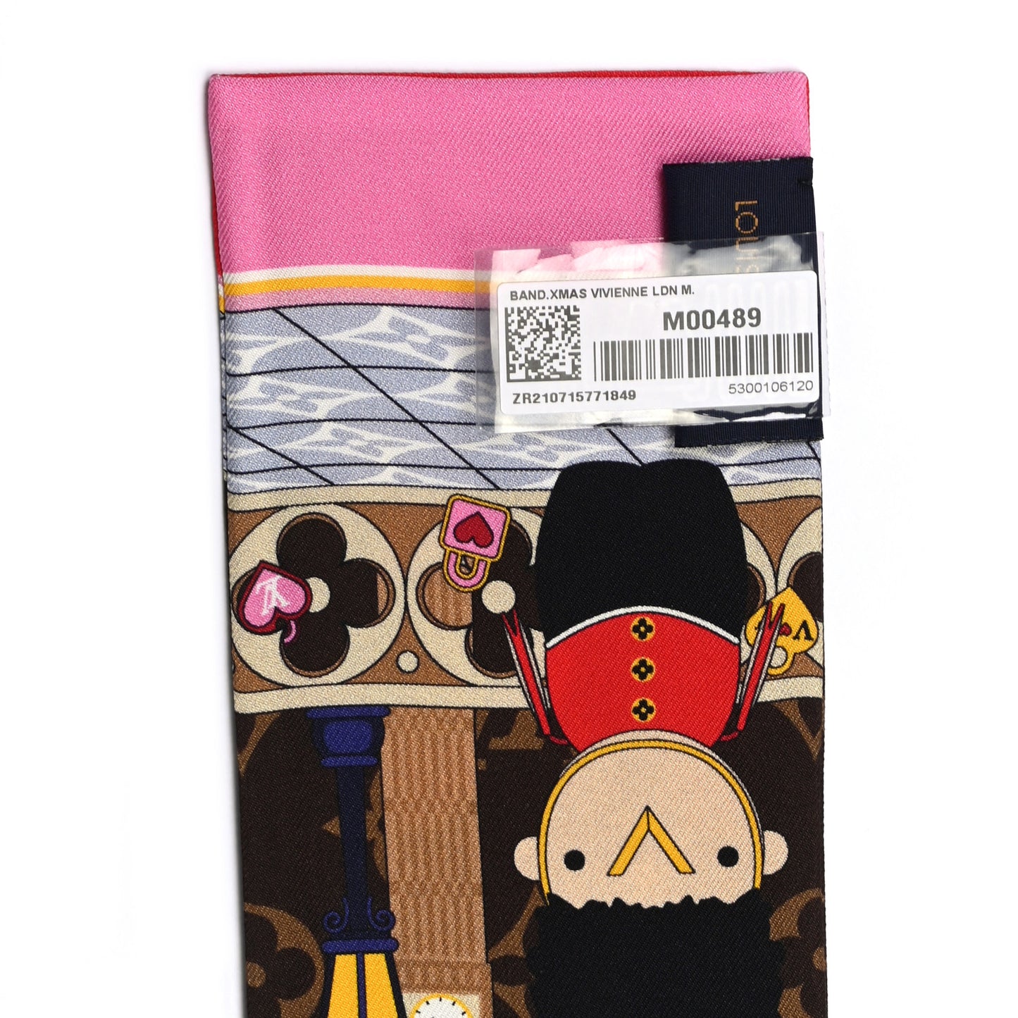 Silk Monogram 2021 London Christmas Animation Bandeau Marron