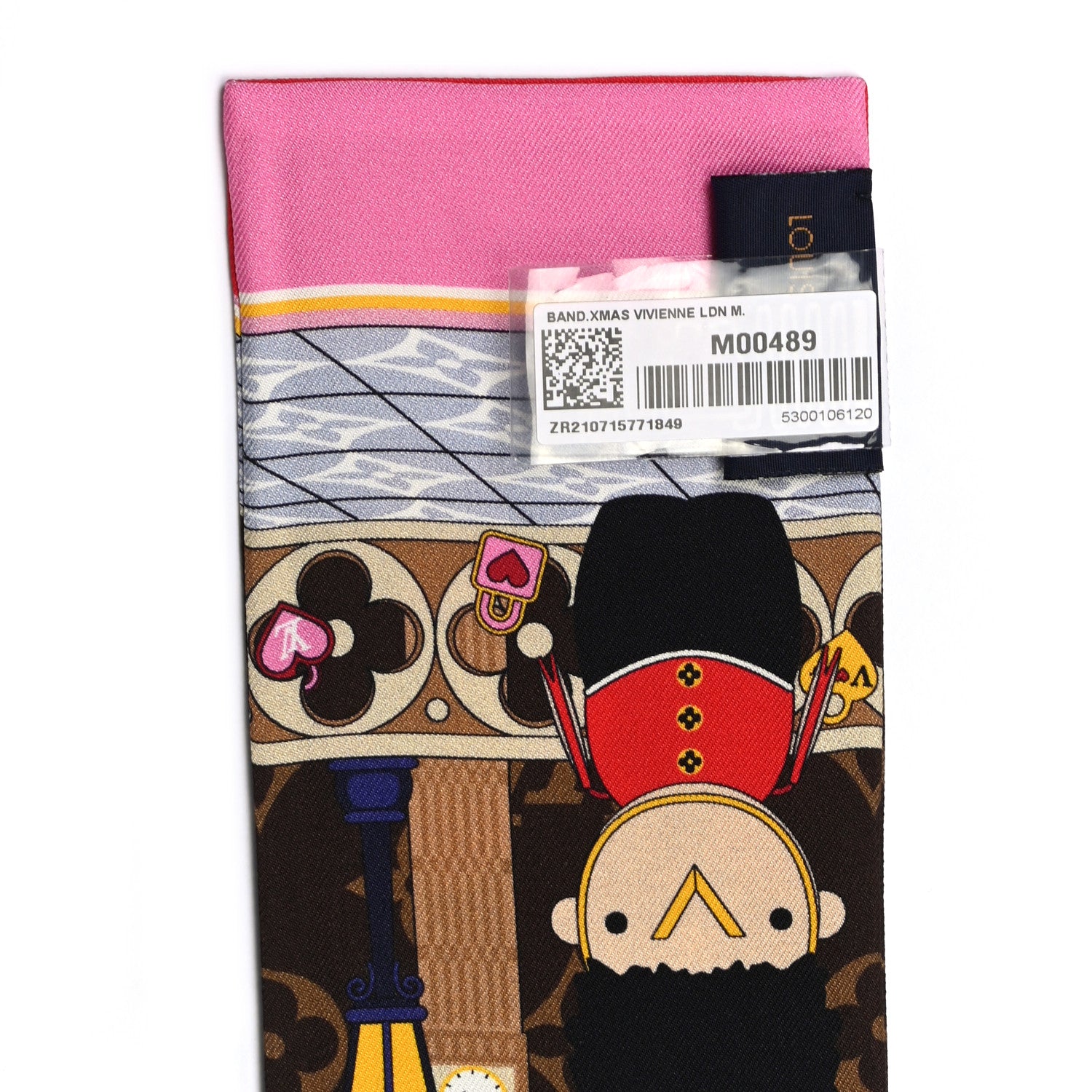 Louis Vuitton Silk Monogram 2021 London Christmas Animation Bandeau Marron 3 of 3