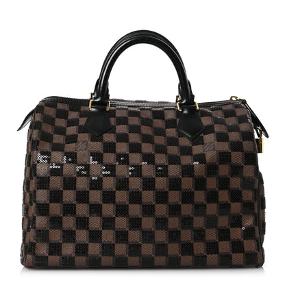 Louis Vuitton Damier Paillettes Speedy 30 Black 1 of 15