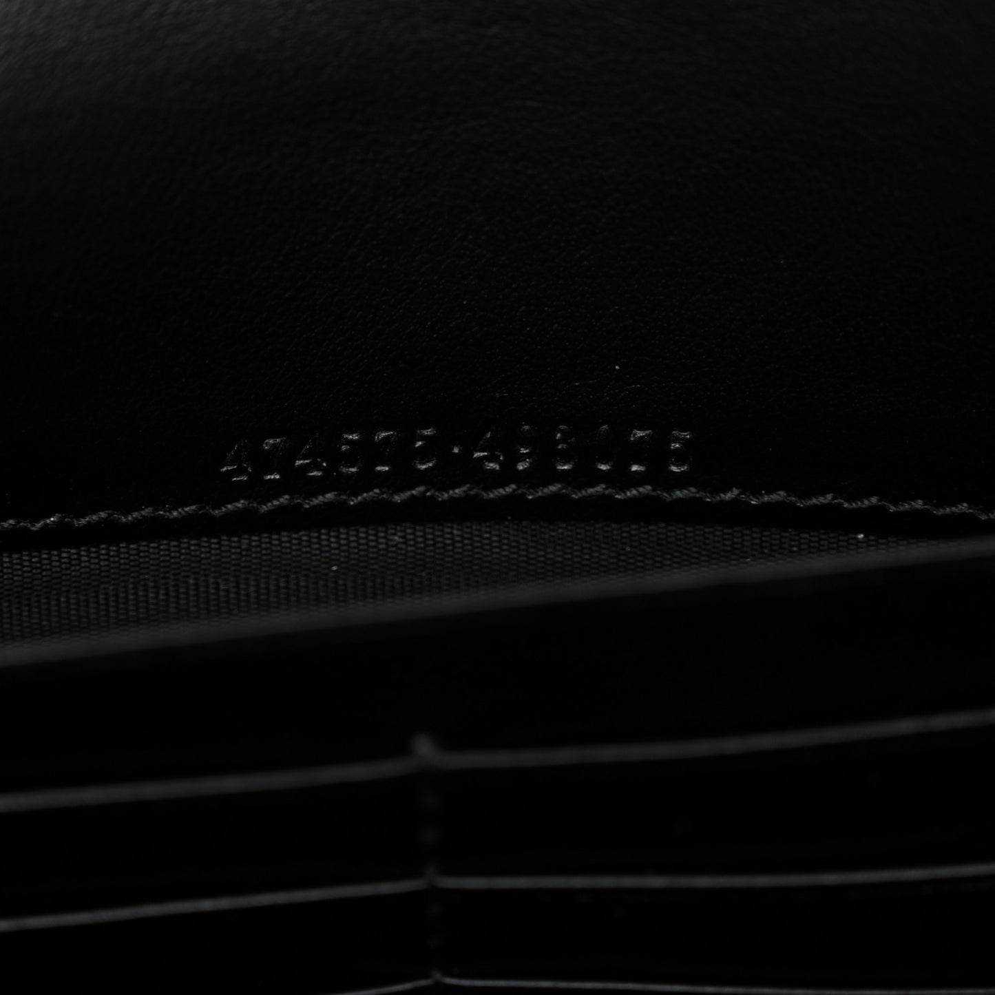 Calfskin Matelasse GG Marmont Chain Wallet Black