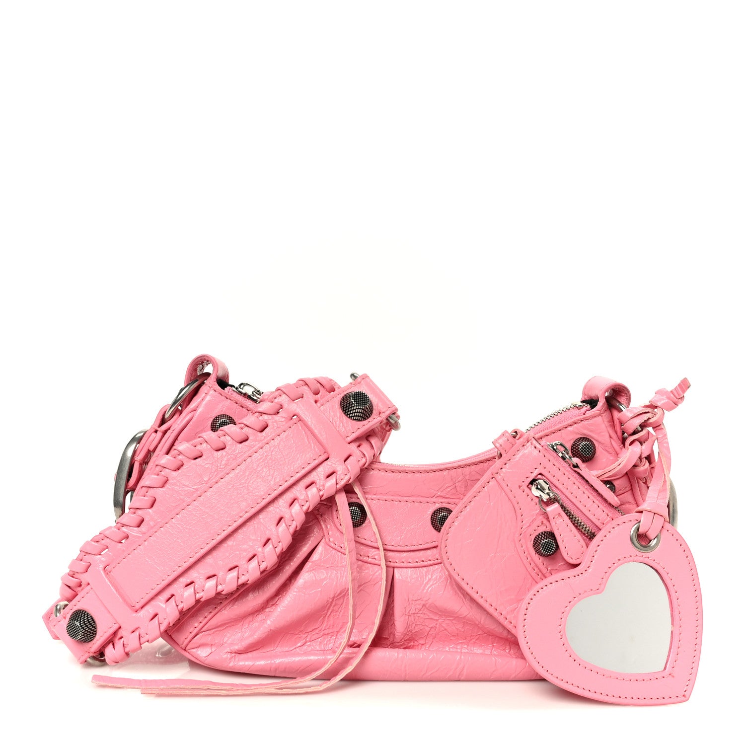 Balenciaga Agneau Arena XS Le Cagole Shoulder Bag Sweet Pink 1 of 10