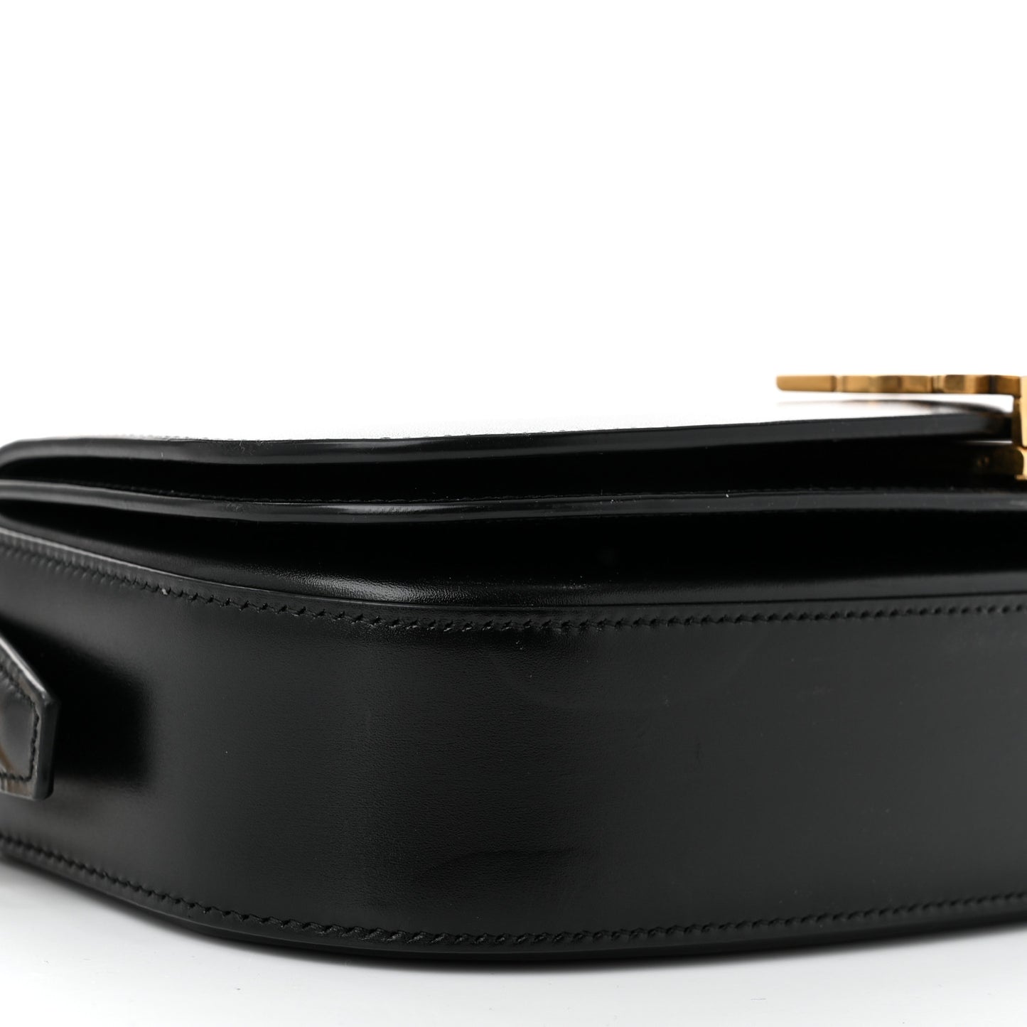 Box Calfskin Voltaire Top Handle Crossbody Bag Black