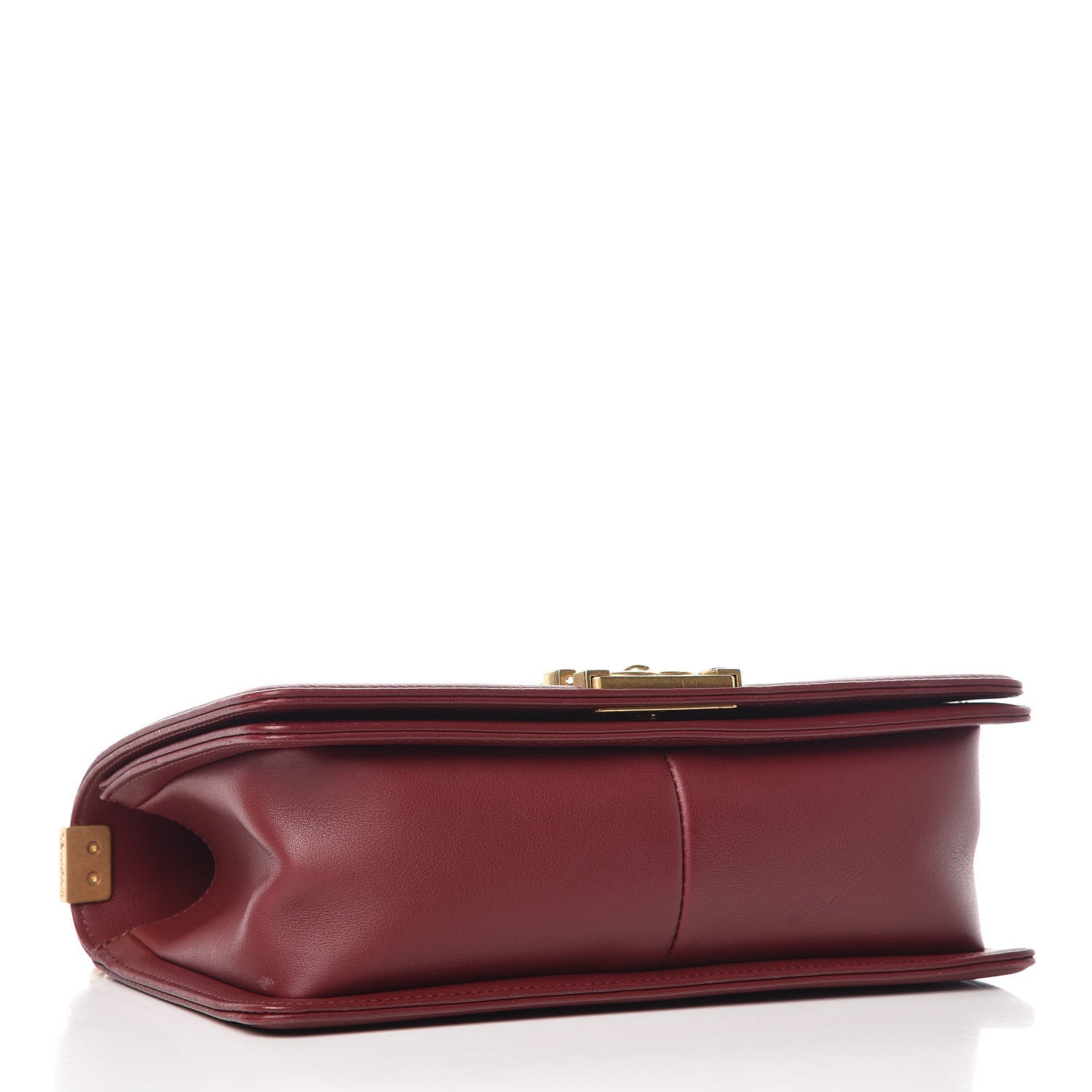 Chanel Calfskin Quilted Medium Boy Flap Burgundy 4 of 13