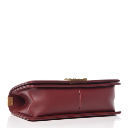 Chanel Calfskin Quilted Medium Boy Flap Burgundy 4 of 13