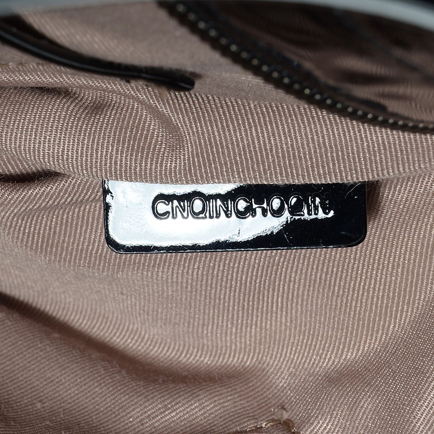 Patent Nova Check Tote Black