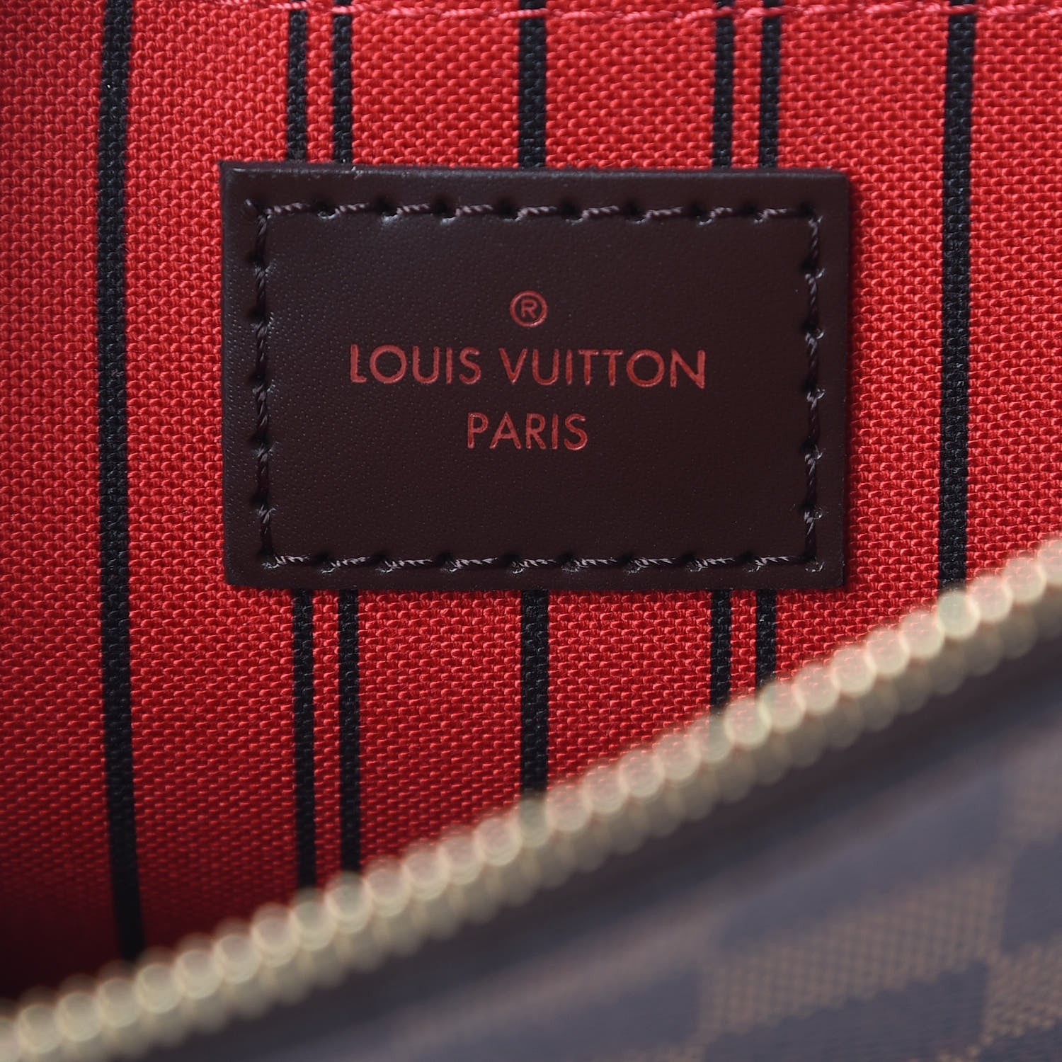 Louis Vuitton Damier Ebene Neverfull MM GM Pochette 6 of 7