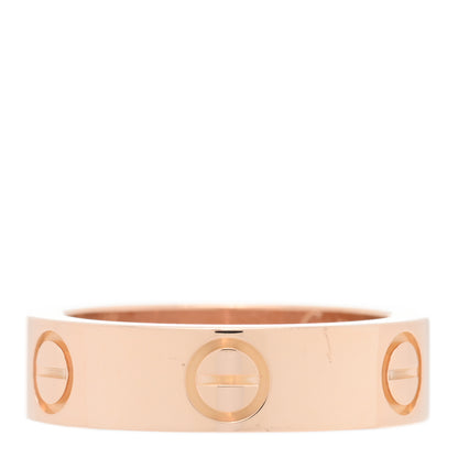 Cartier 18K Pink Gold Pink Sapphire 5.5mm LOVE Ring 52 6 3 of 5