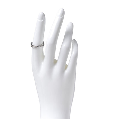 Tiffany 18K White Gold Diamond Atlas Solitaire Band Ring 56 7.5 2 of 4