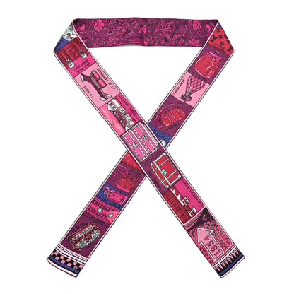 Louis Vuitton Silk Jeu De Louis BB Bandeau Magenta 1 of 3